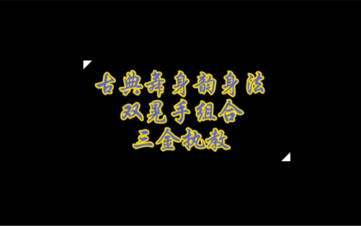 三金执教古典舞身韵身法课程双晃手组合成人