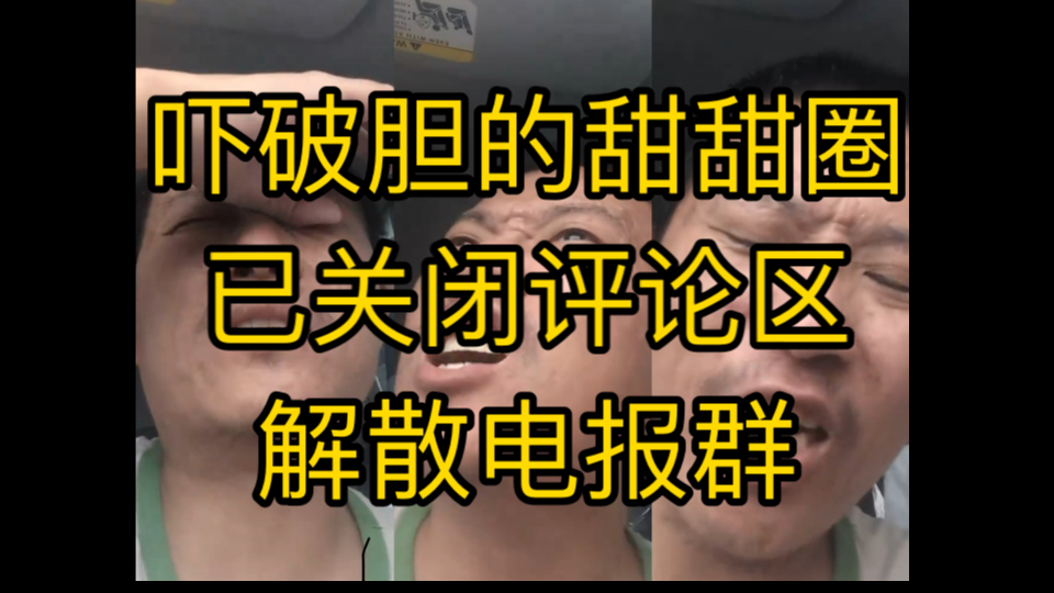 吓破胆的甜甜圈王伟恒 已关闭评论区解散电报群哔哩哔哩bilibili