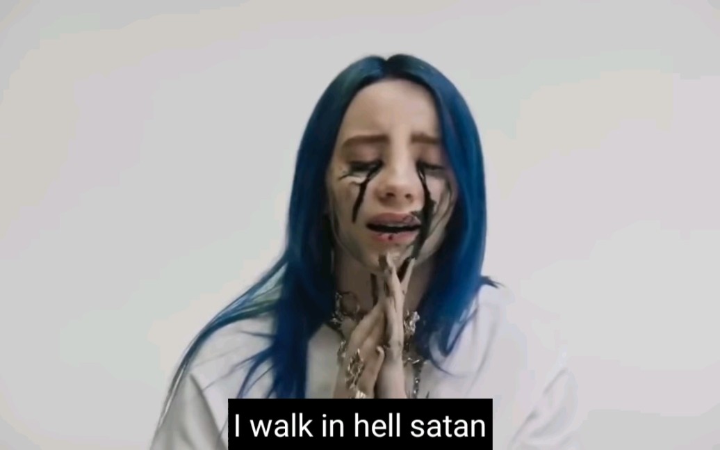 [图]【Billie Eilish】毛骨悚然！When the Party's Over 倒放