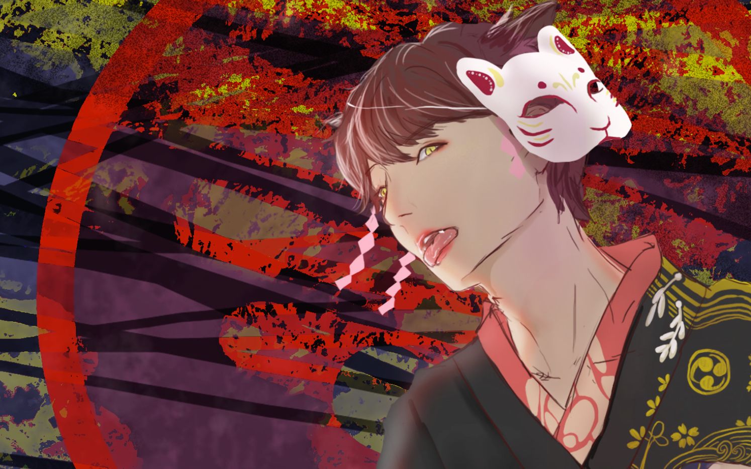 【原创】闵玧其 猫妖 静画转动画 动态壁纸 (bgm.