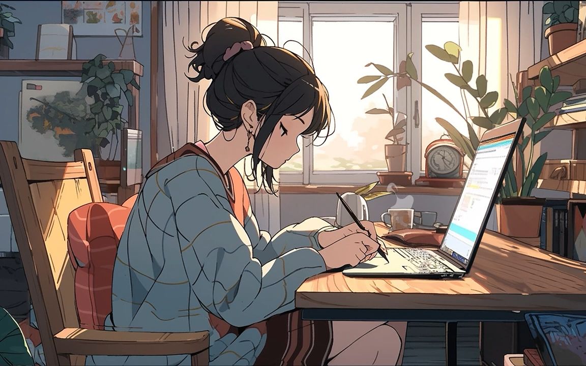 [图]Music for your study time at home 🌿 Study music ~ lofi / relax / stress relief