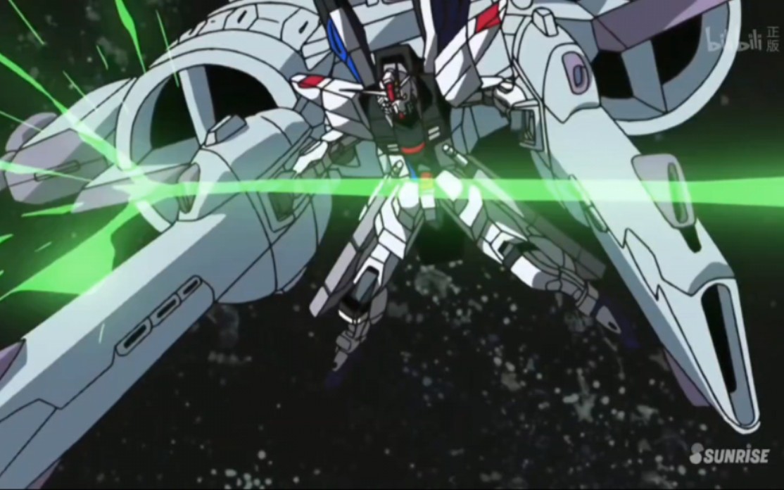 【高达seed 】自由高达/正义高达 流星装备 战斗合集_哔哩哔哩