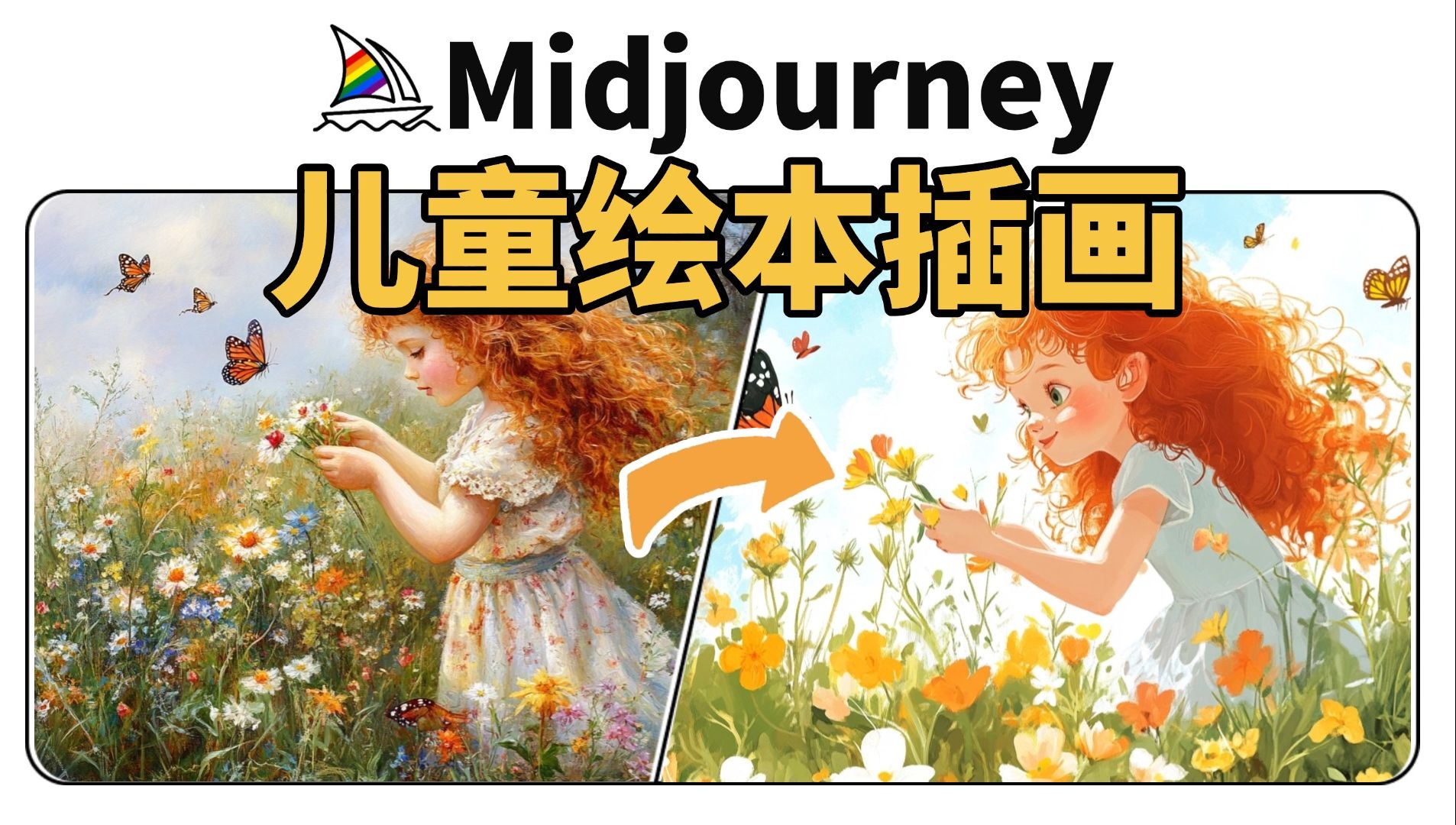 Midjourney制作儿童绘本插画 | MJ教程哔哩哔哩bilibili