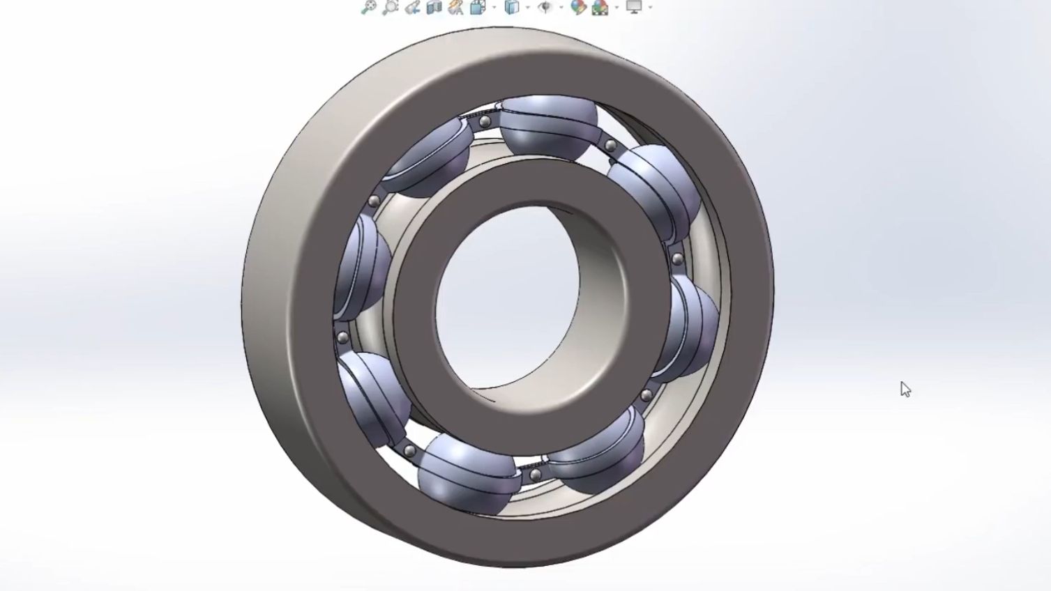 solidworks画轴承图片