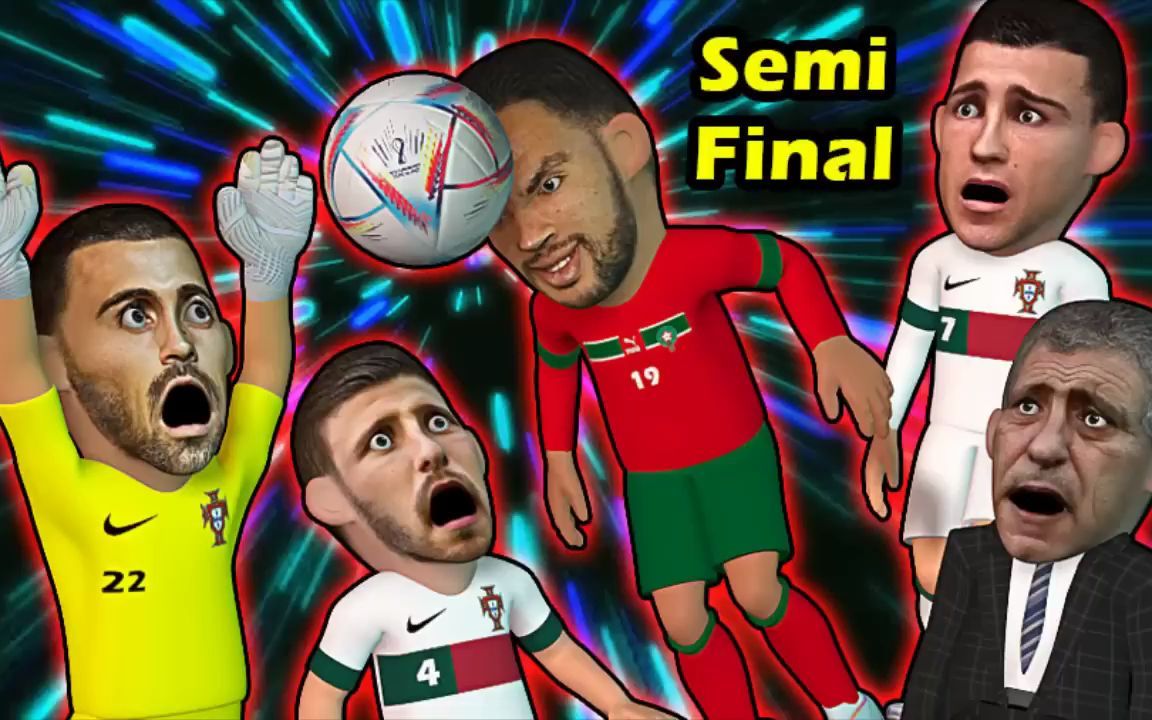 Morocco beats Portugal to reach Semi Final哔哩哔哩bilibili