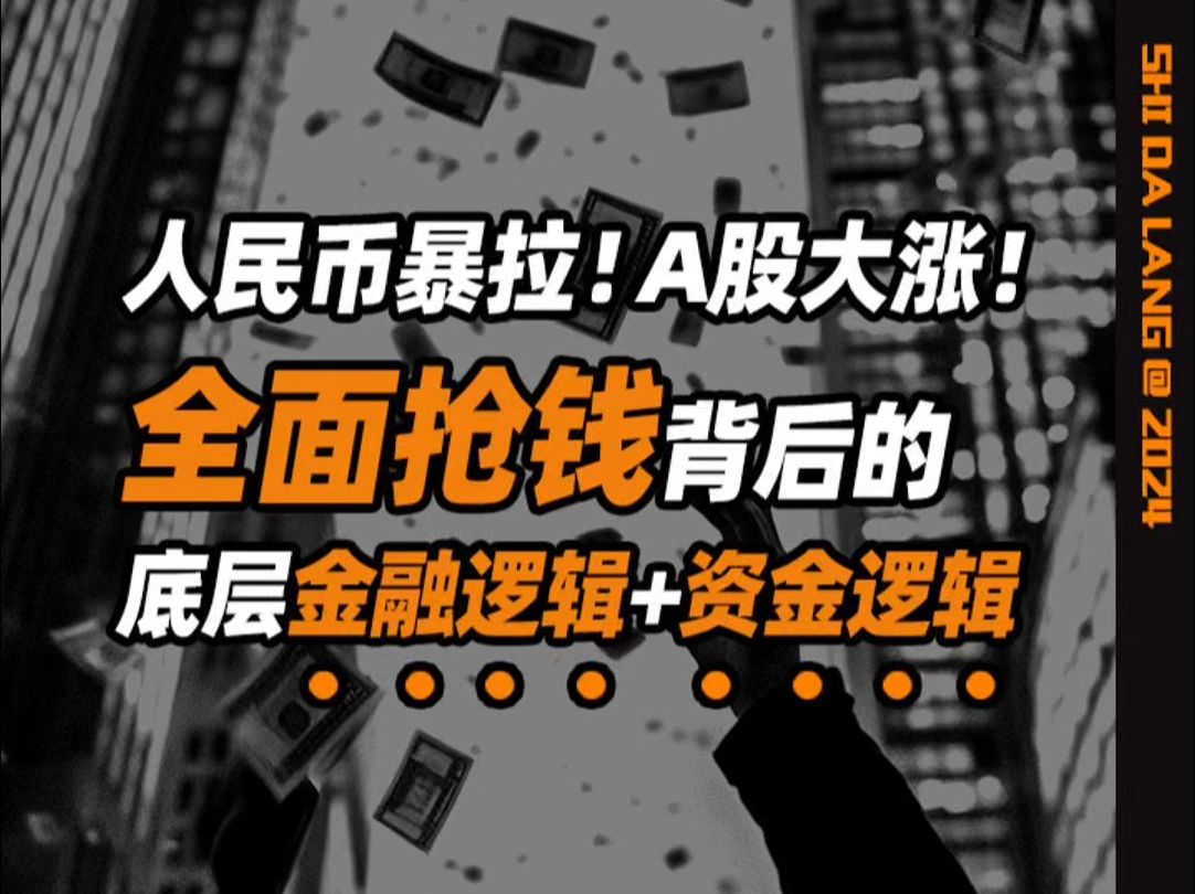 人民币、股市暴拉背后:底层金融逻辑+资金逻辑哔哩哔哩bilibili