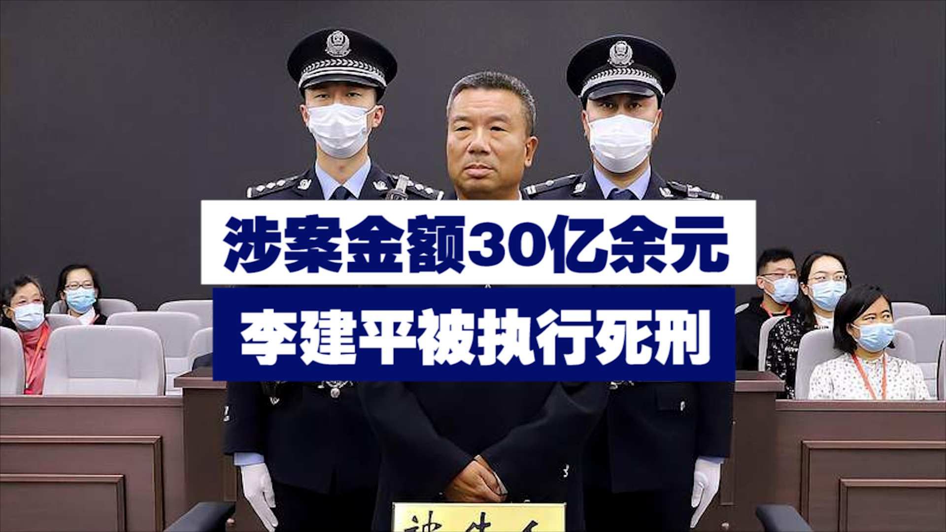 涉案金额30亿余元!李建平被执行死刑哔哩哔哩bilibili