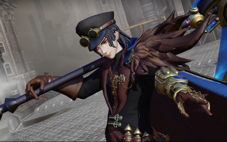 【决战平安京】蒸汽时代皮肤鬼使黑在线表演滑板鞋