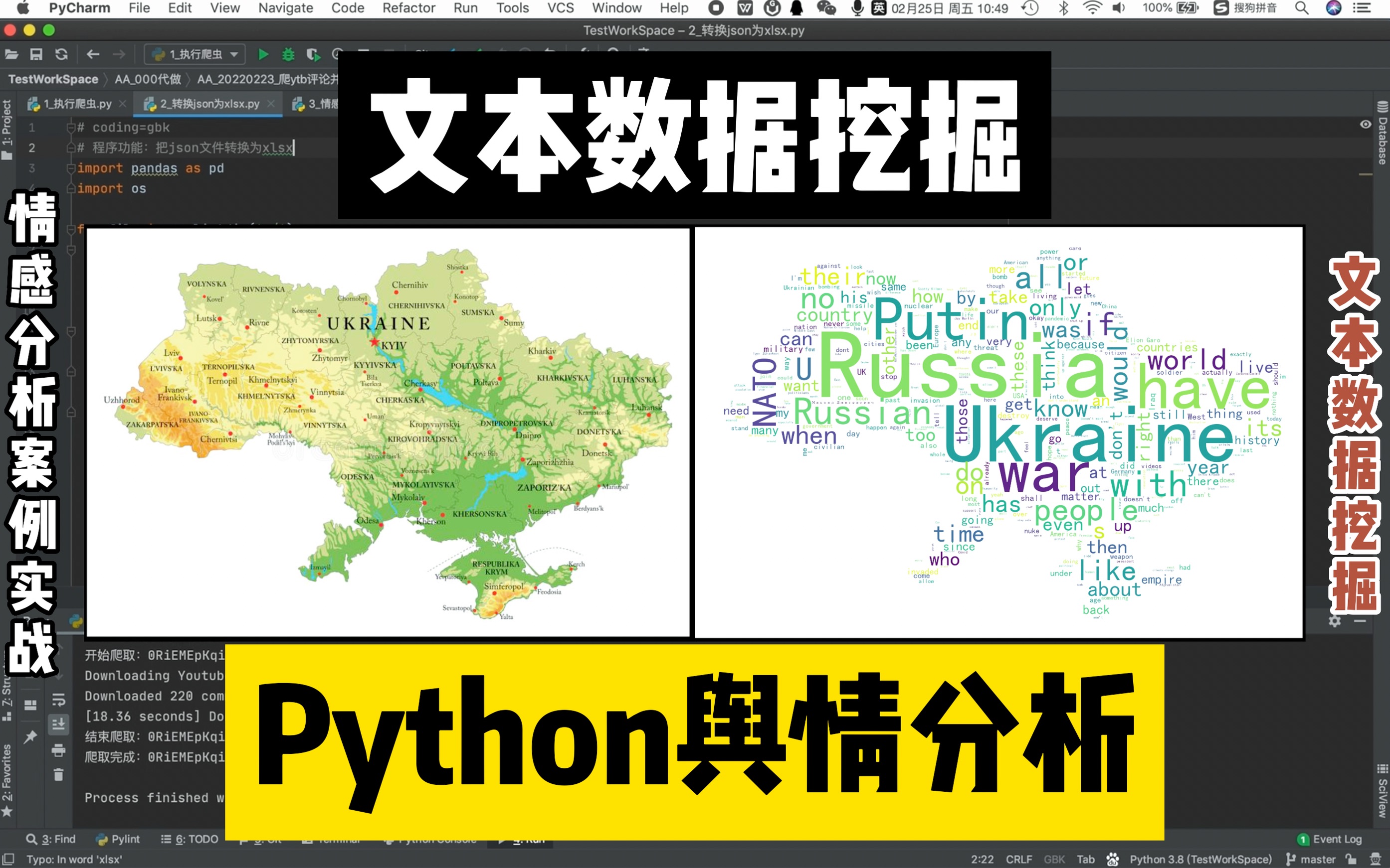 用python情感分析技术,文本挖掘网友关于乌克兰的评论数据!哔哩哔哩bilibili