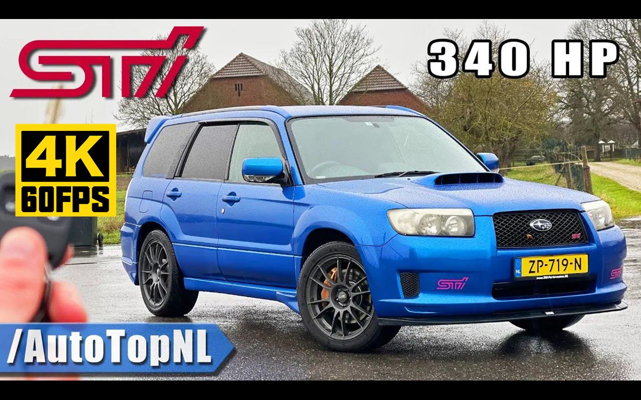 4k60帧第一视角340马力斯巴鲁森林人sti不限速高速公路实测byautotop