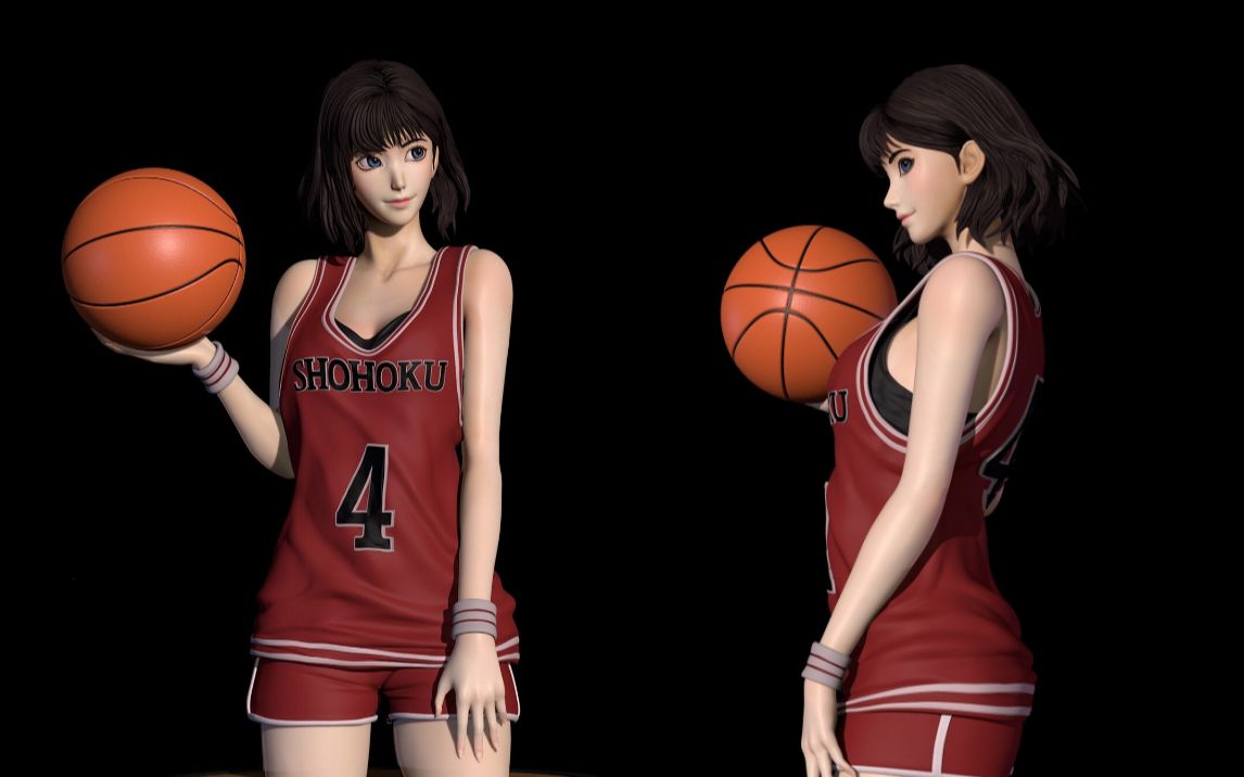 【zbrush新手教程】《灌篮高手》赤木晴子角色制作教程,爱了!