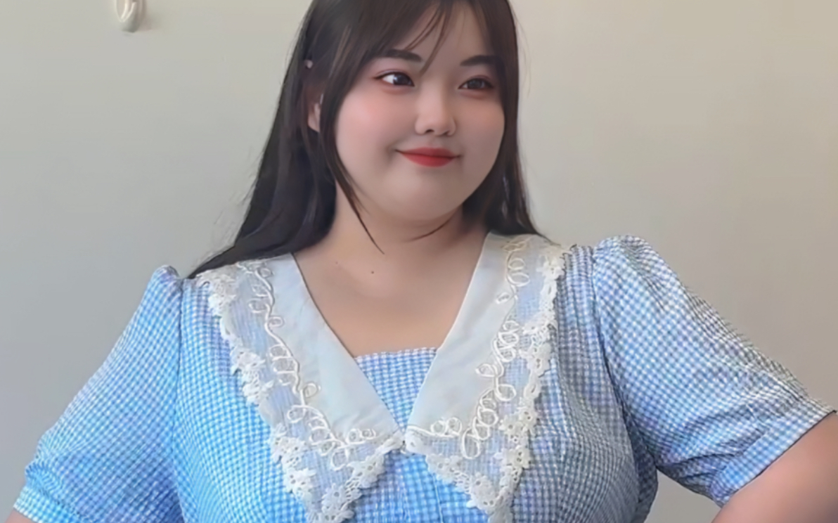 220斤|肉肉女生的夏日百搭格子连衣裙来啦08