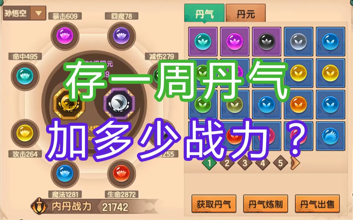【造梦无双】屯一周丹气,能加多少战力?