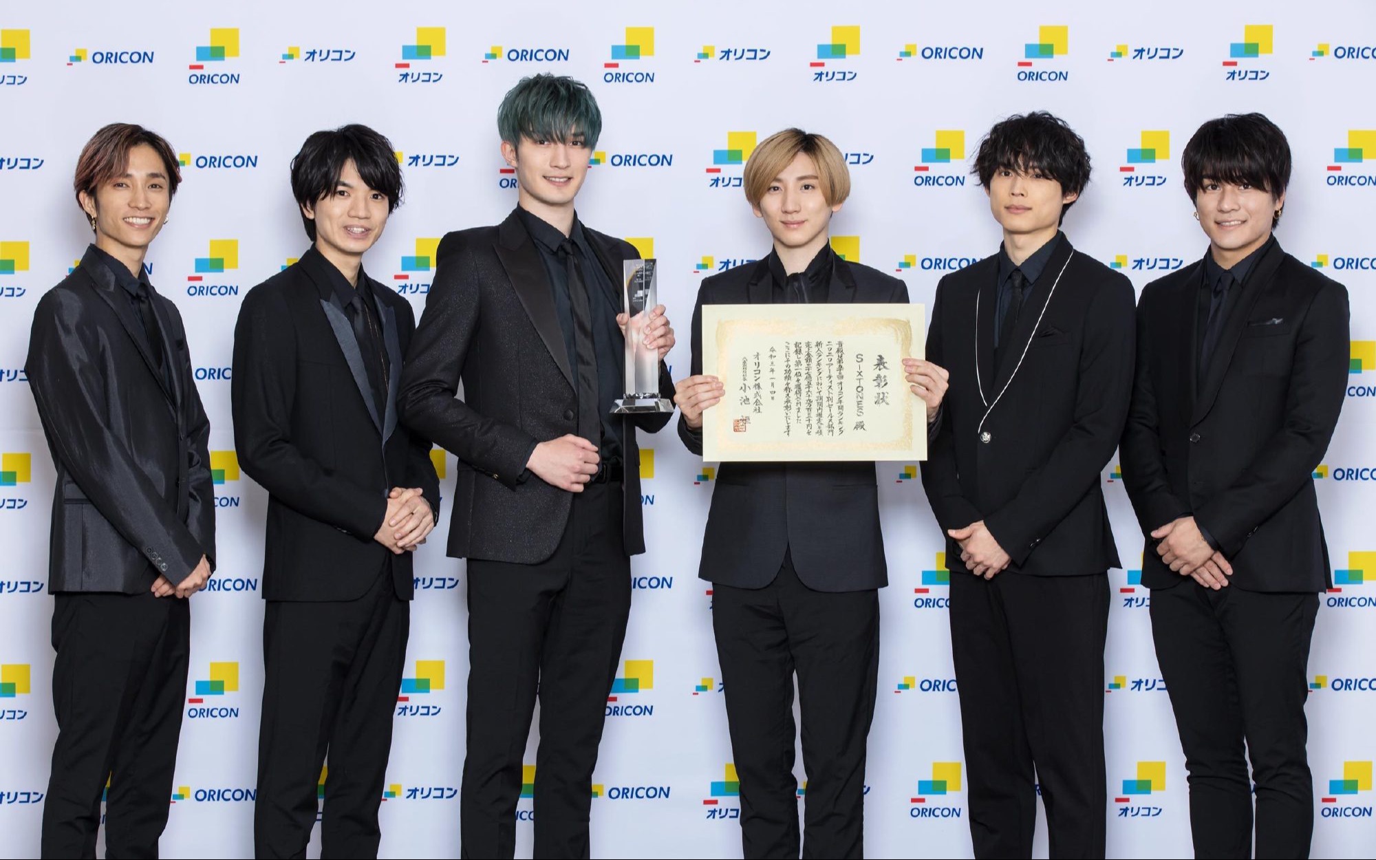 中字sixtones荣登日本公信榜2020年度新人销量第一位