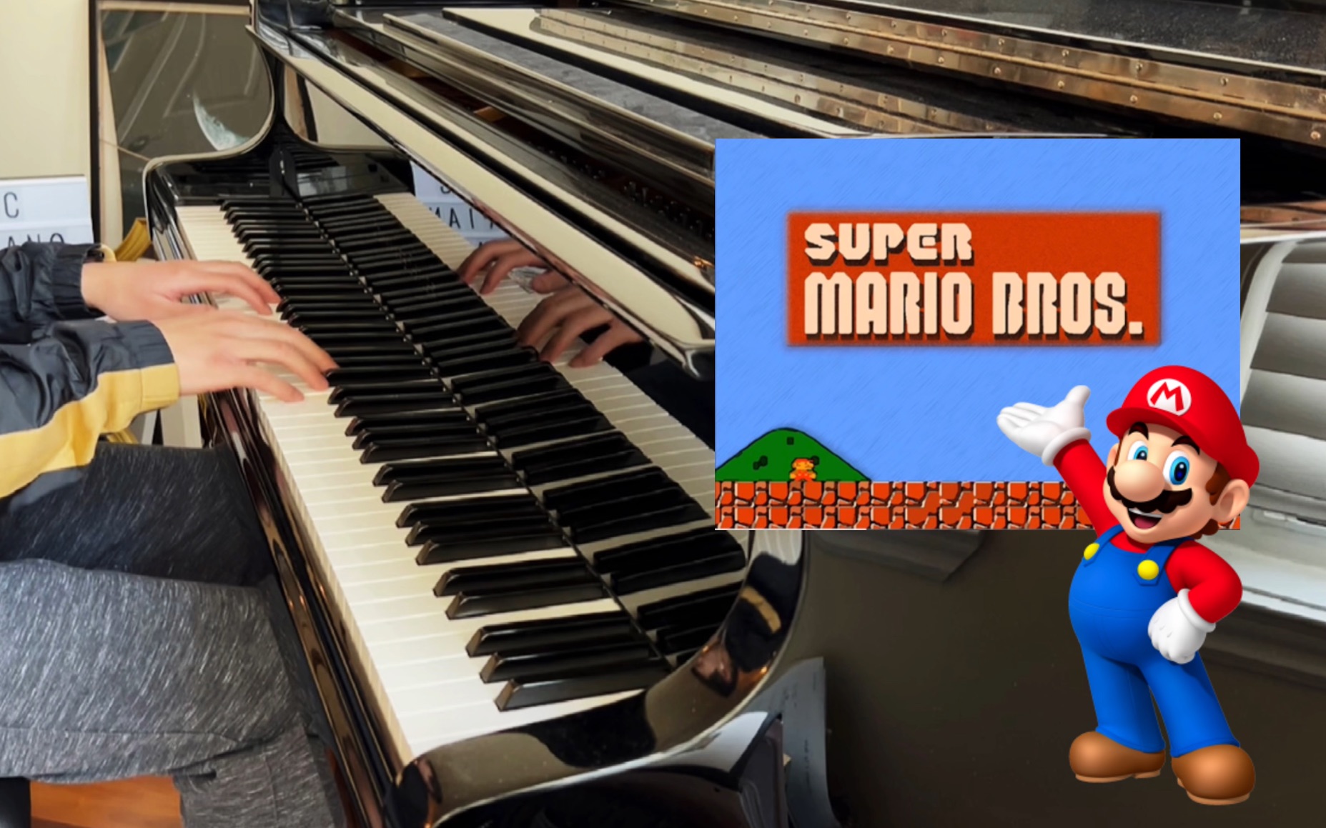 《超级马里奥》经典游戏钢琴bgm 一秒带你回到童年