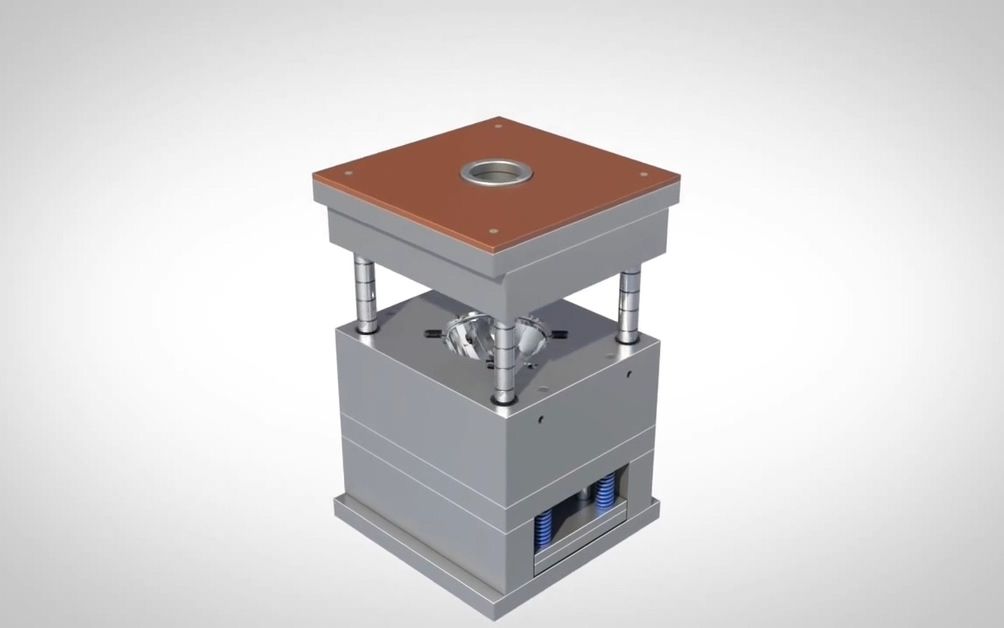 【youtube搬运】注塑模具装配动画【塑料灯罩壳体】_哔哩哔哩 (゜-゜)