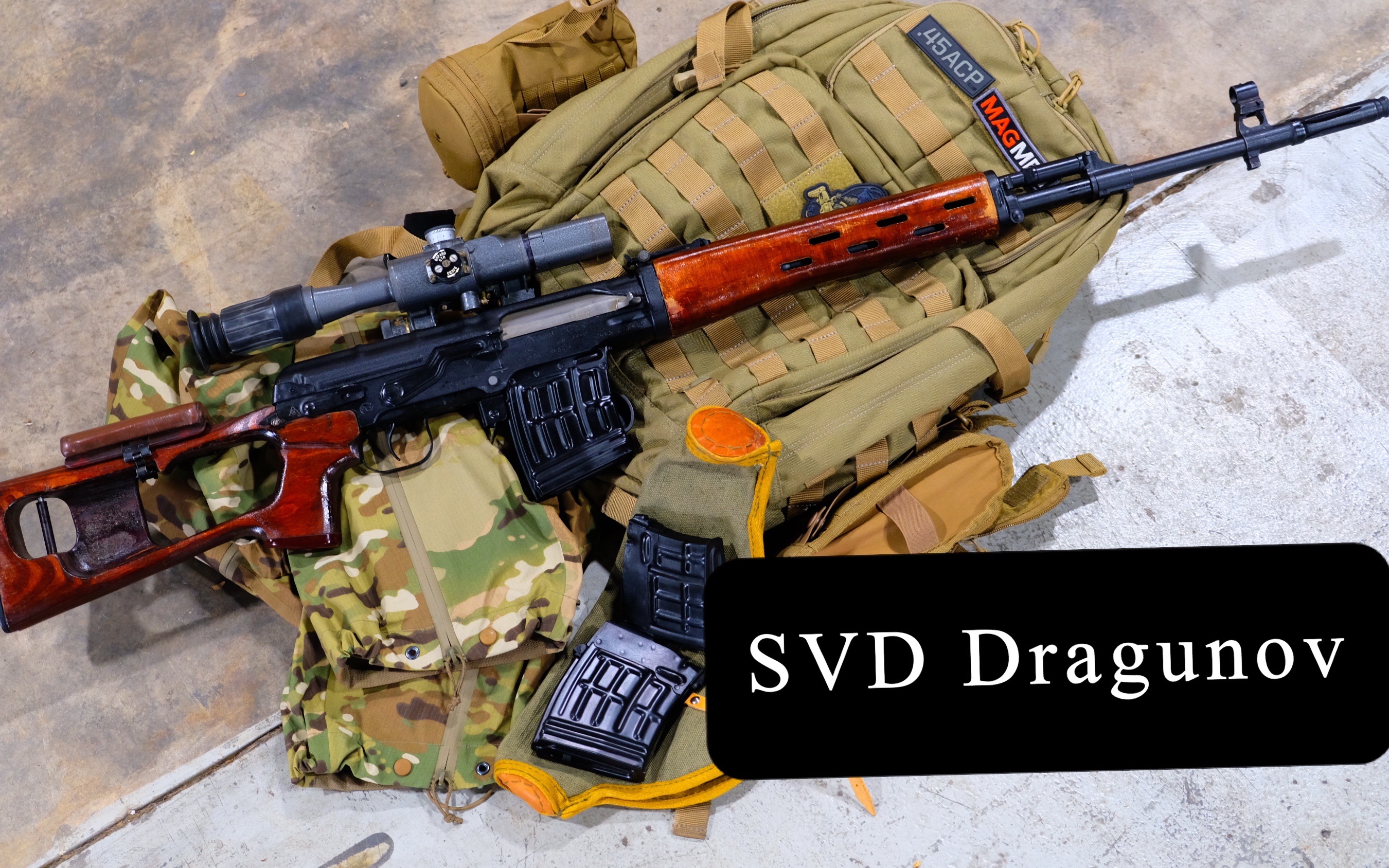 [图]一起近距离看一看俄罗斯SVD Dragunov德拉古诺夫狙击步枪。