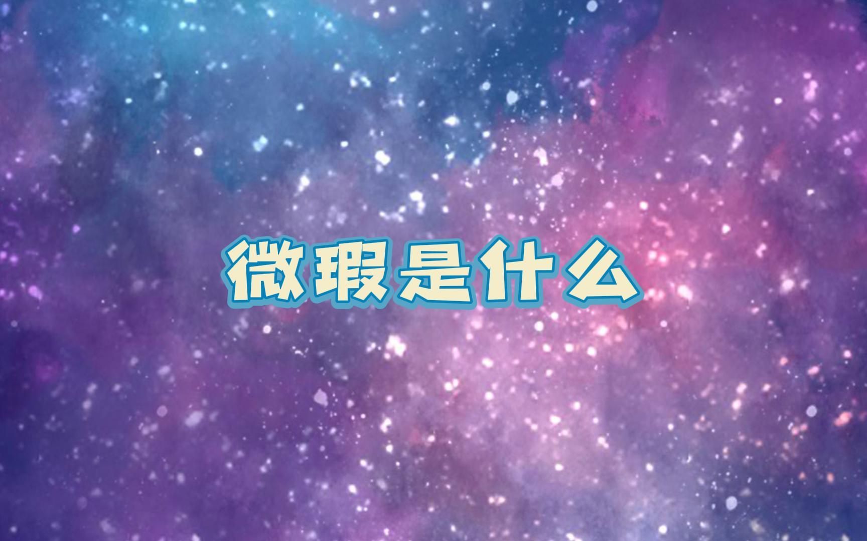 微瑕是什么哔哩哔哩bilibili