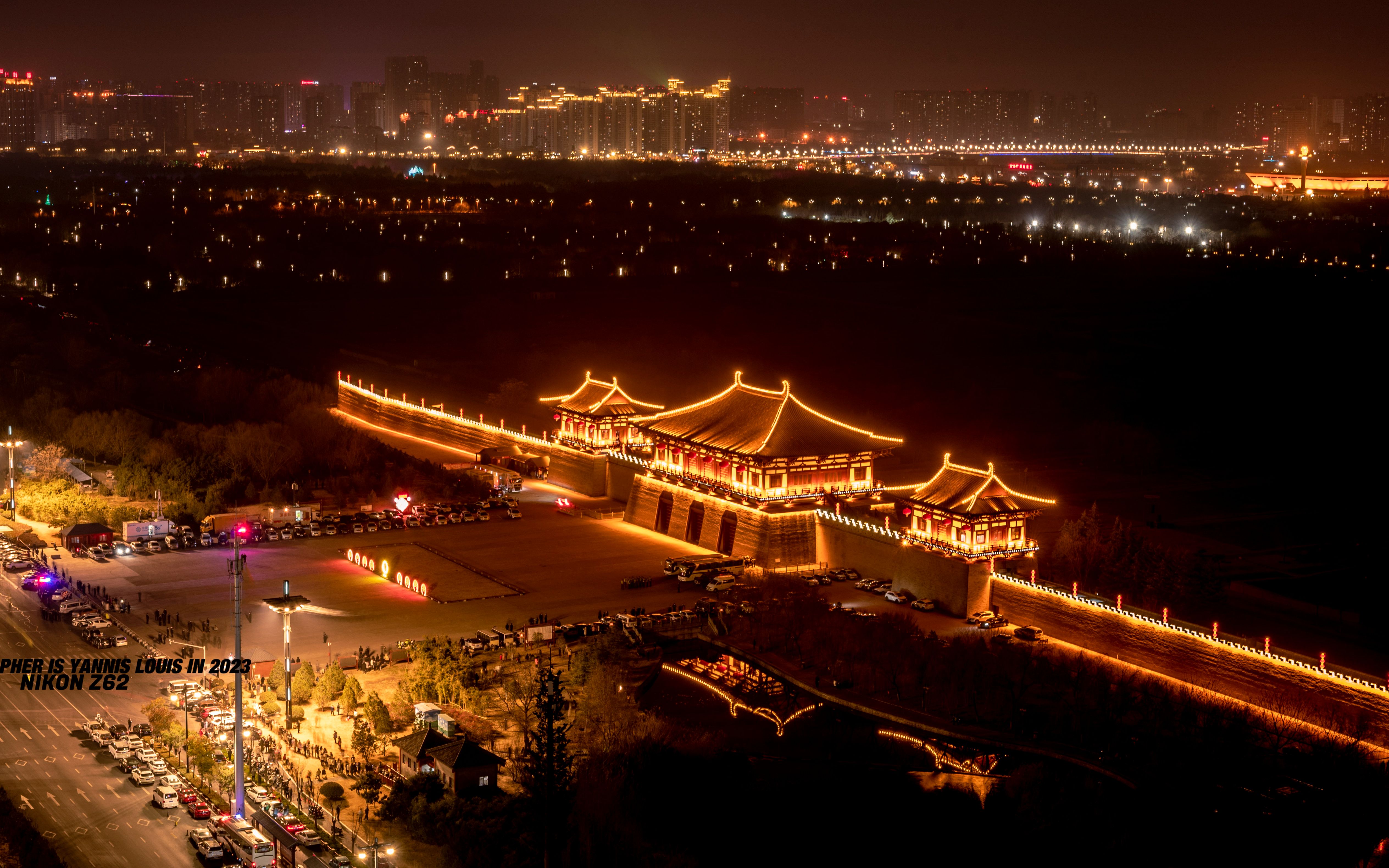 【4k 60】}大年初一洛阳定鼎门烟花展 11mm镜头纯享版