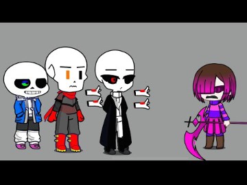 undertale react to sans papyrus and gaster