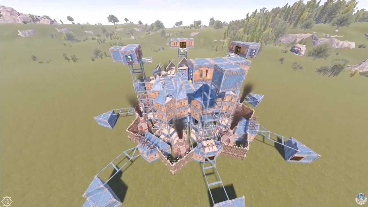 rust-2024最近一款很火大团队3x3建筑-在线防守经典