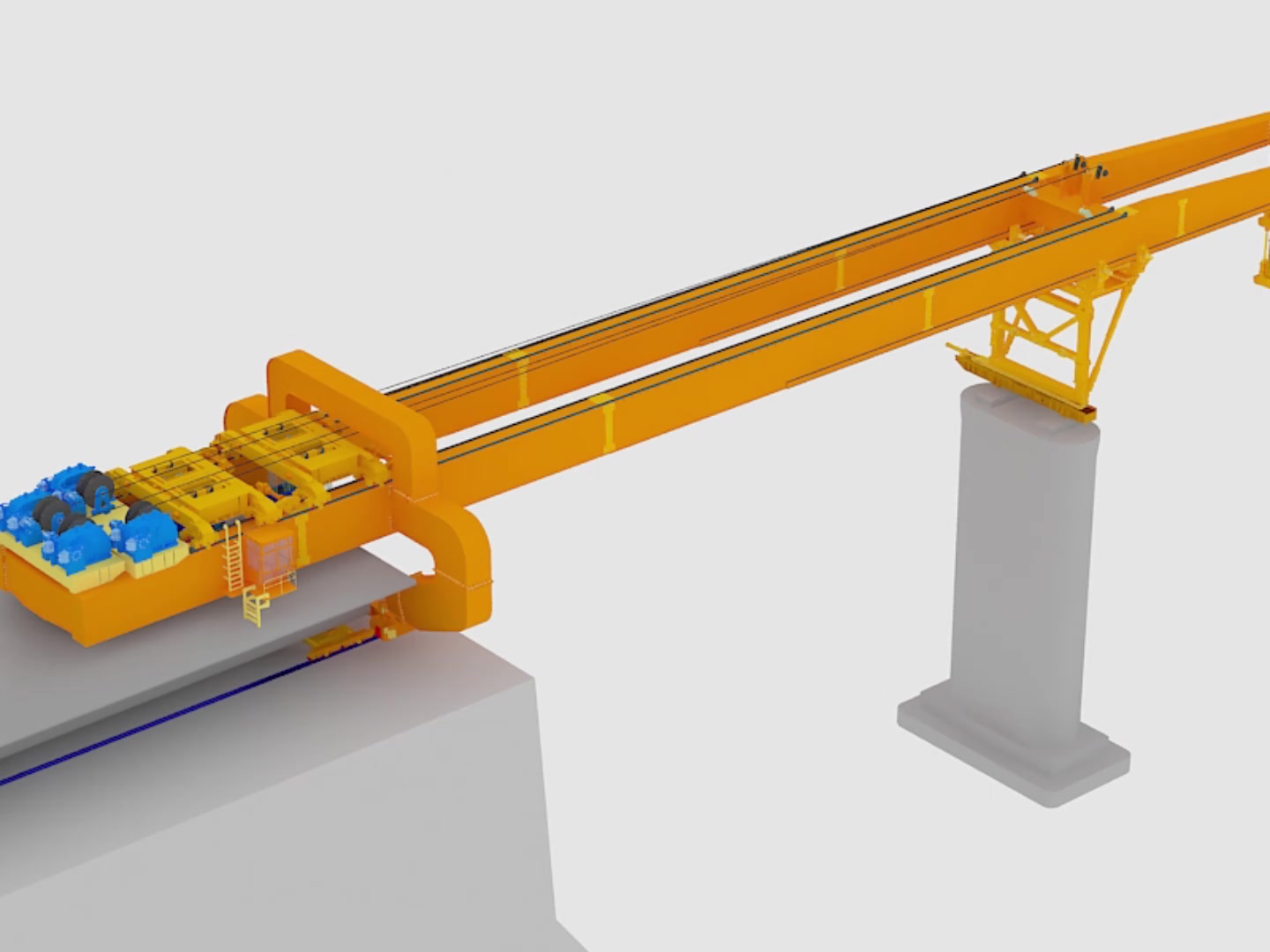 高铁架桥机组成结构以及高铁穿隧运架梁系统流程演示哔哩哔哩bilibili