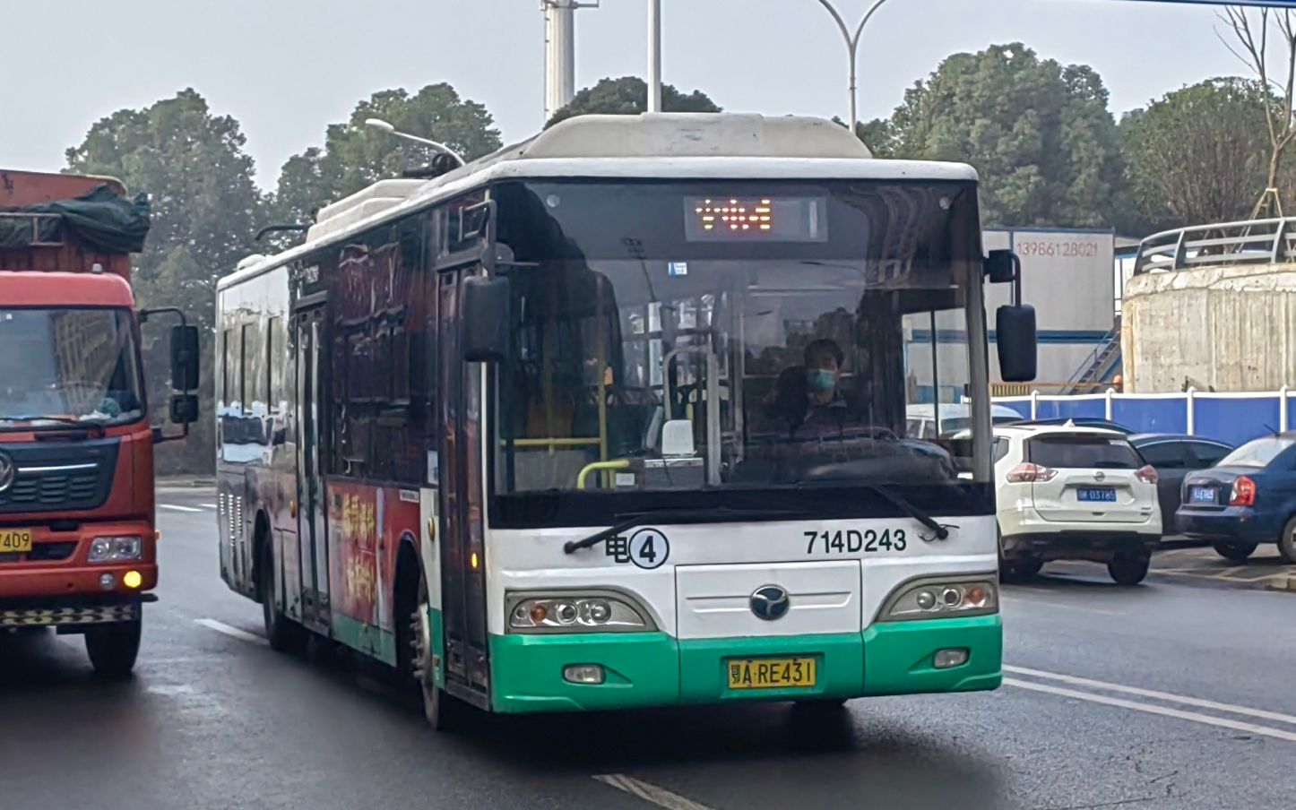 【武汉无轨电车原速06/14】电4路回行(卓刀泉南路南湖北路-武昌火车站