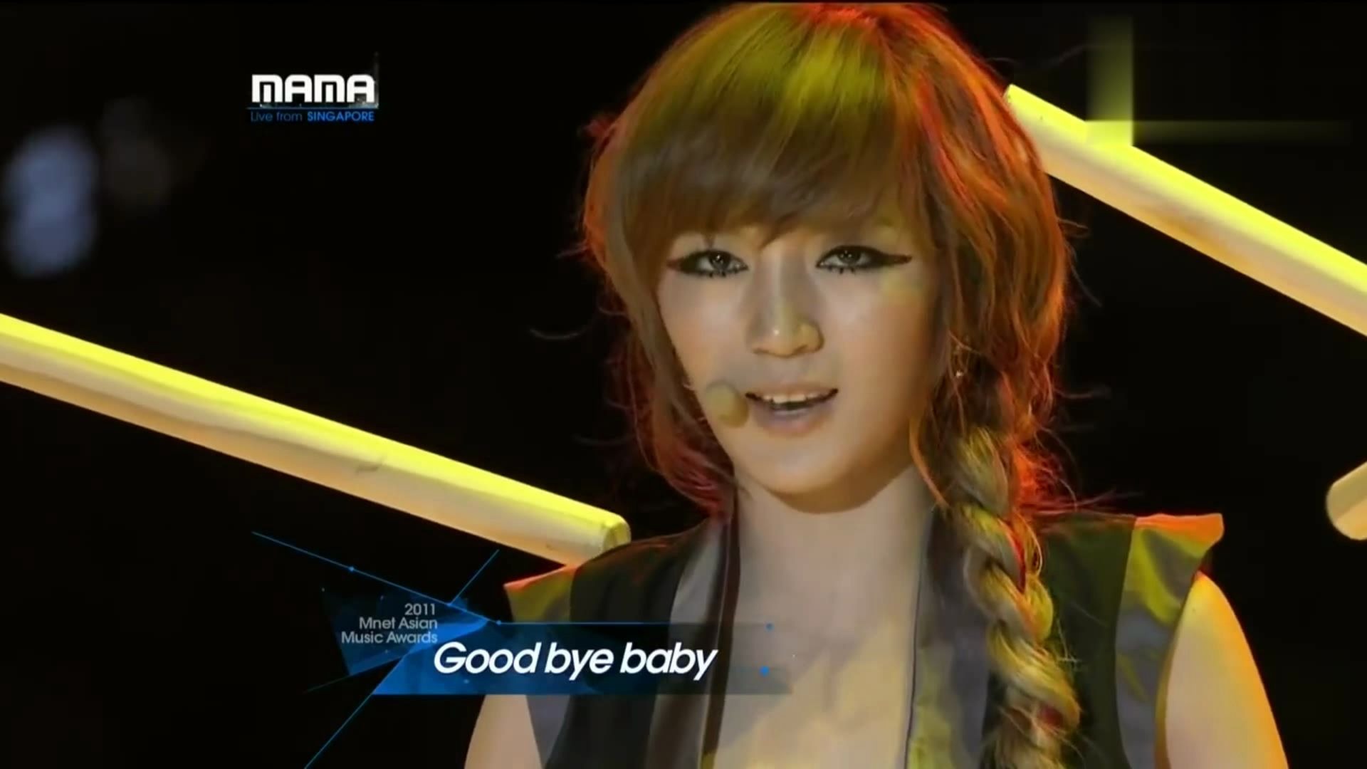 [图]2011.11.29 新加坡MAMA颁奖晚会 missa - Goodbye Baby和 魏晨合作舞台 超清cut