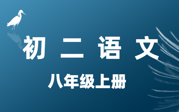 初二语文八年级上册名师讲堂哔哩哔哩bilibili