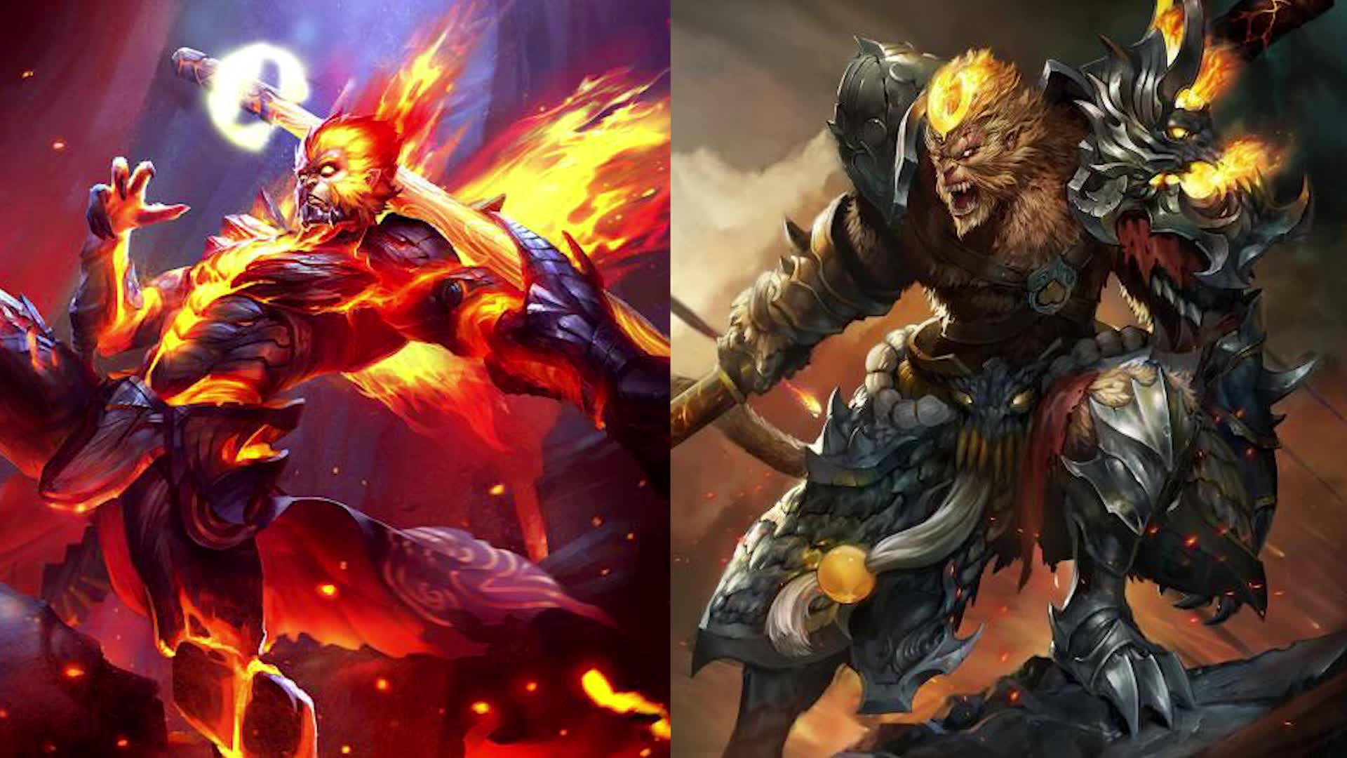 英雄联盟孙悟空台词vs王者荣耀孙悟空台词!