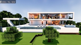 Minecraft我的世界 海上简约三层别墅建筑展示 内饰分享 Room Tour 03 哔哩哔哩 つロ干杯 Bilibili