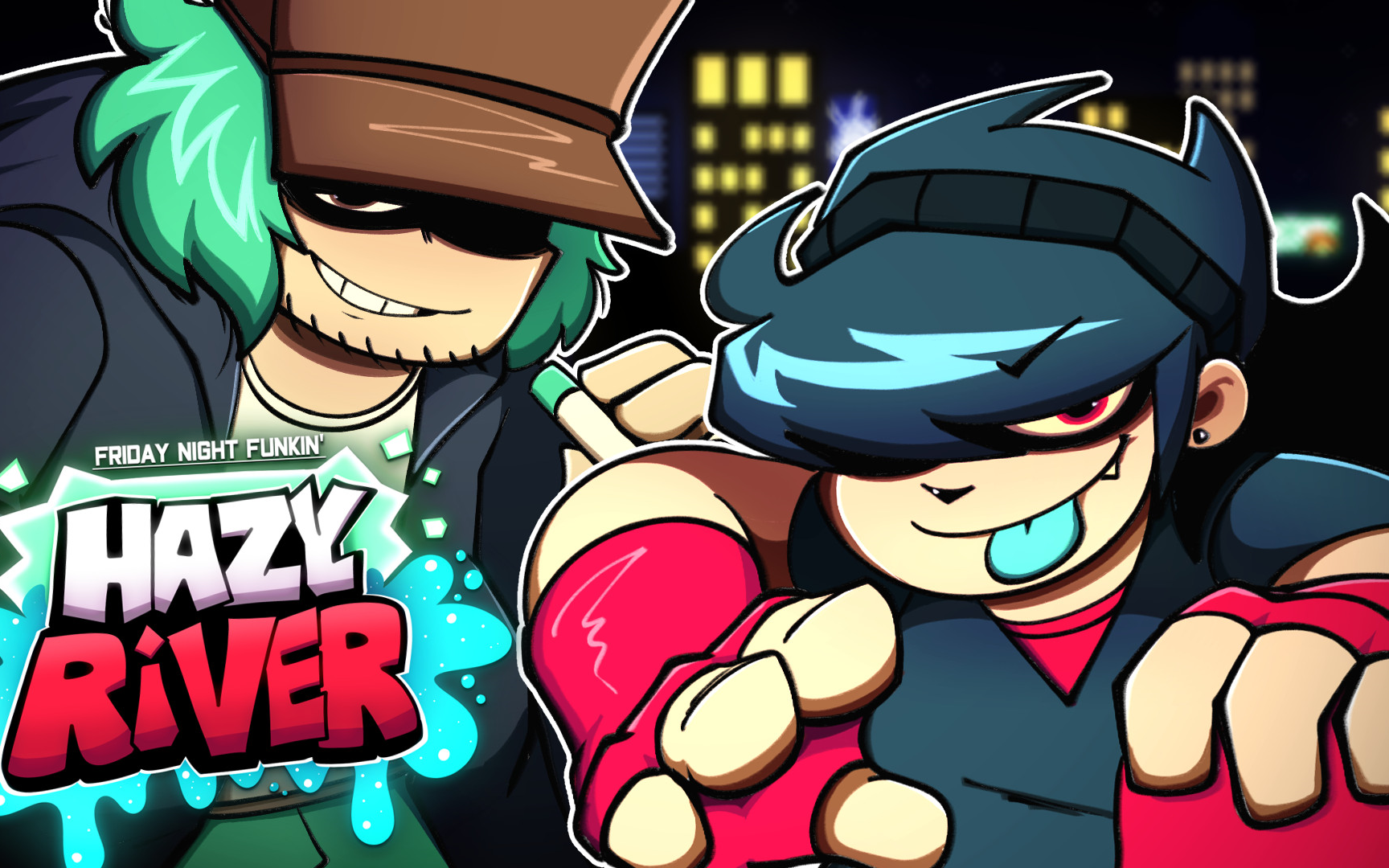 hazy river【fnf】【全流程】