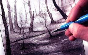 【超详细画树系列教程03】一起来画小森林吧How to Draw a Forest哔哩哔哩bilibili