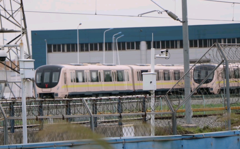 广州地铁8号线之a6香槟鼠08x205206与08x211212仍然在大洲