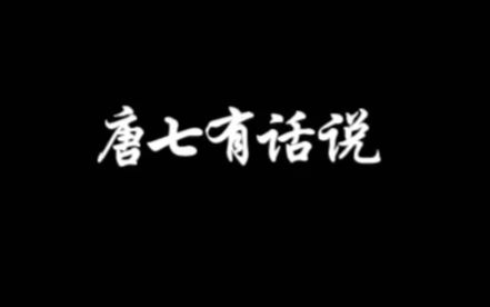 【唐七有话说】大概其实是个人吐槽?哔哩哔哩bilibili