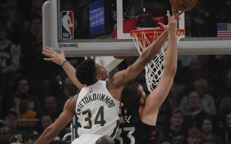 冰原死神最强nba领头鹿爱盖帽字母哥盖帽集锦