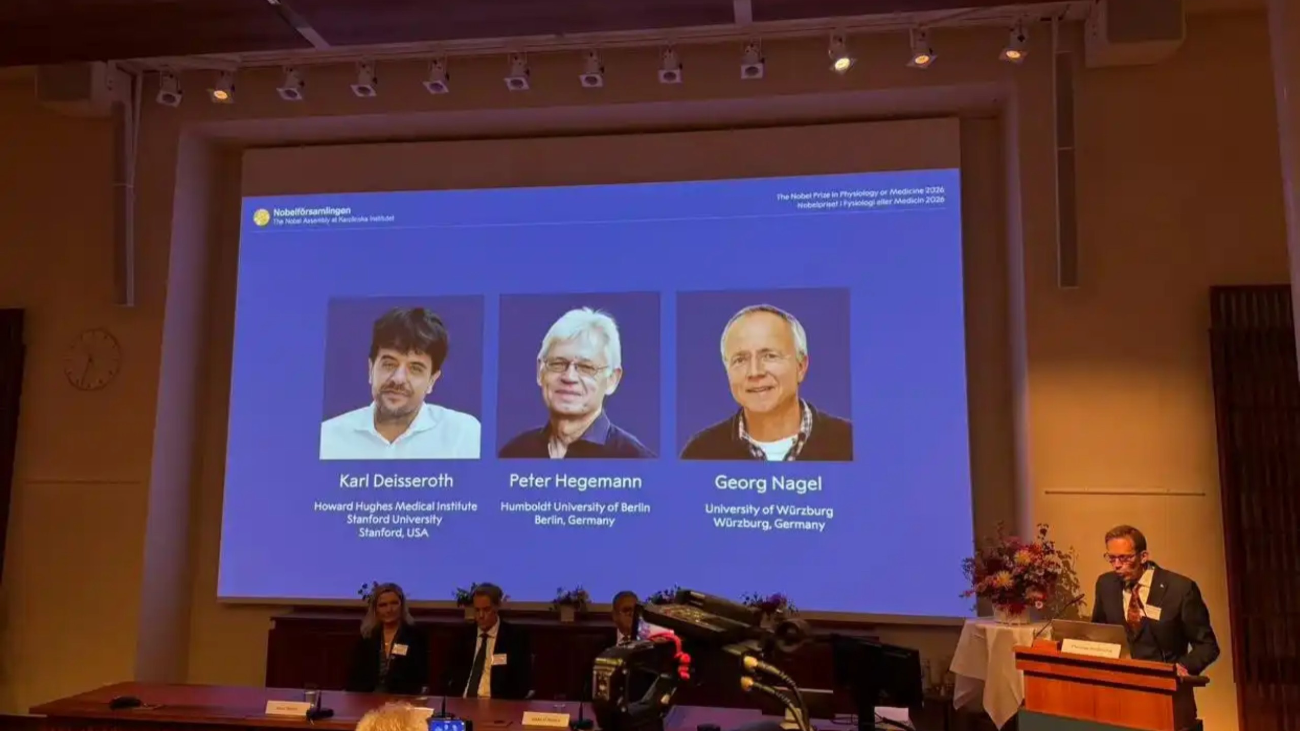 2026年诺贝尔生理学或医学奖揭晓