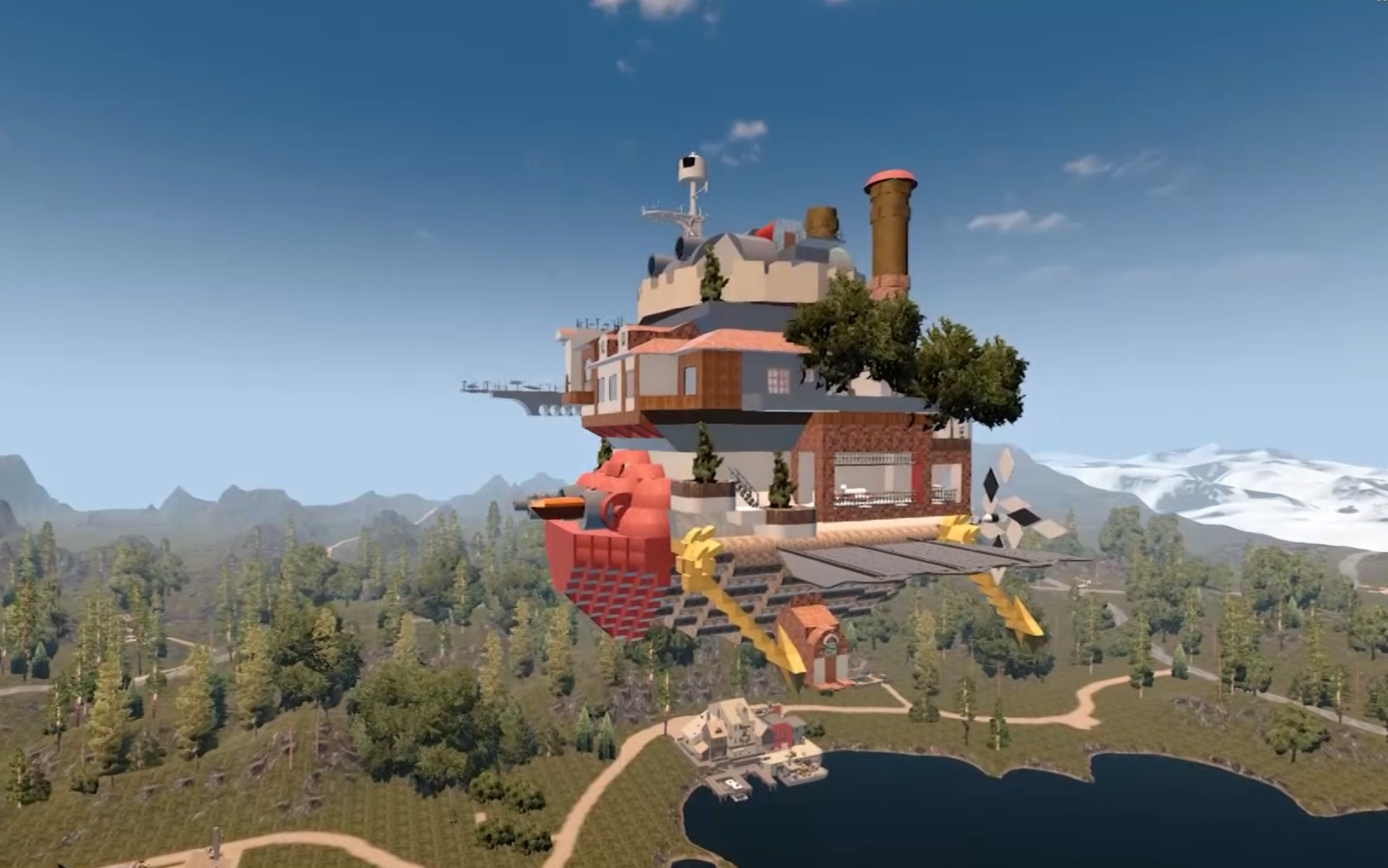 七日杀 在游戏里复刻建造出哈尔的移动城堡