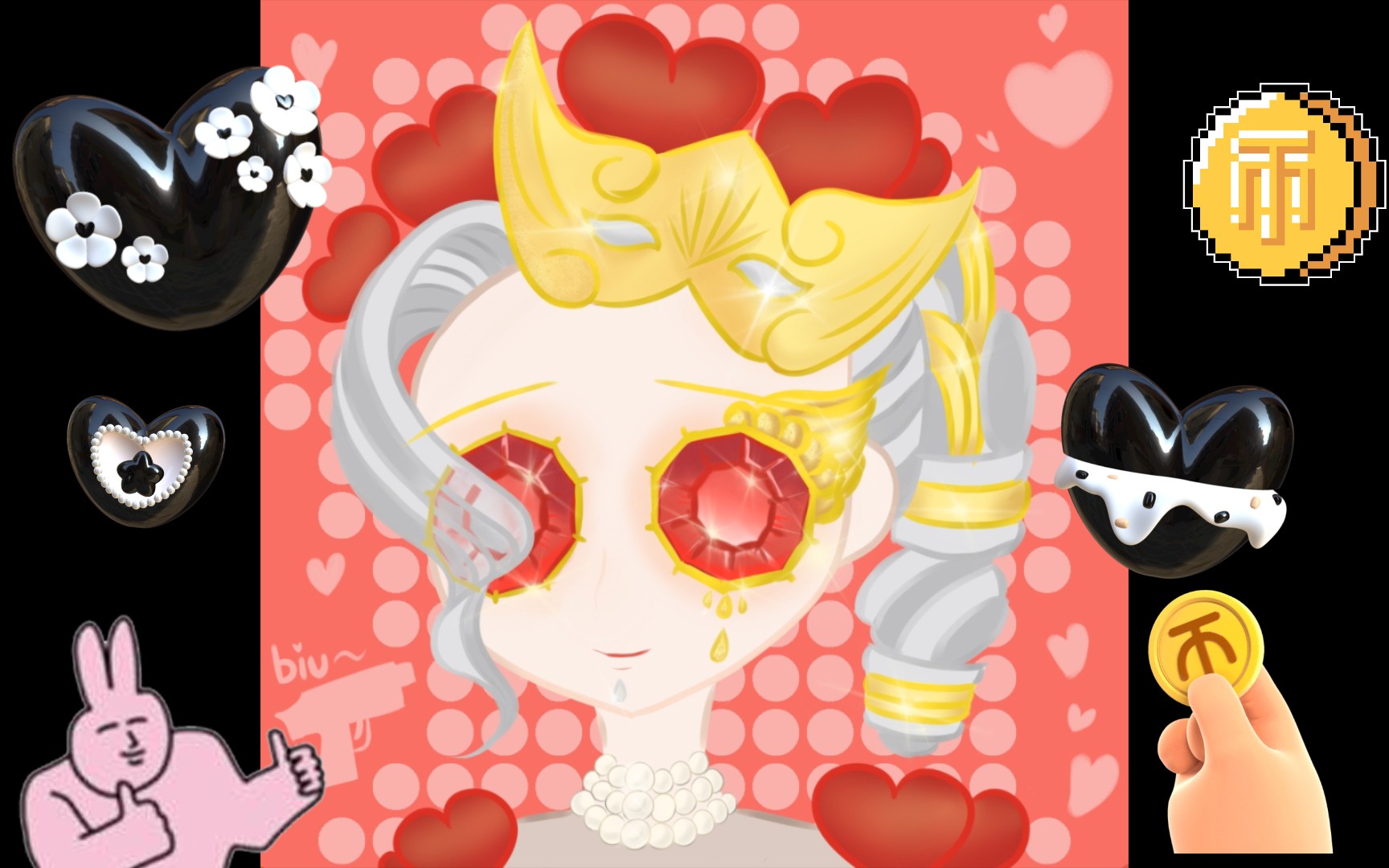 第五人格 空军 爱神之吻--托于指尖的香吻,犹如丘比特的金箭,弹无虚发