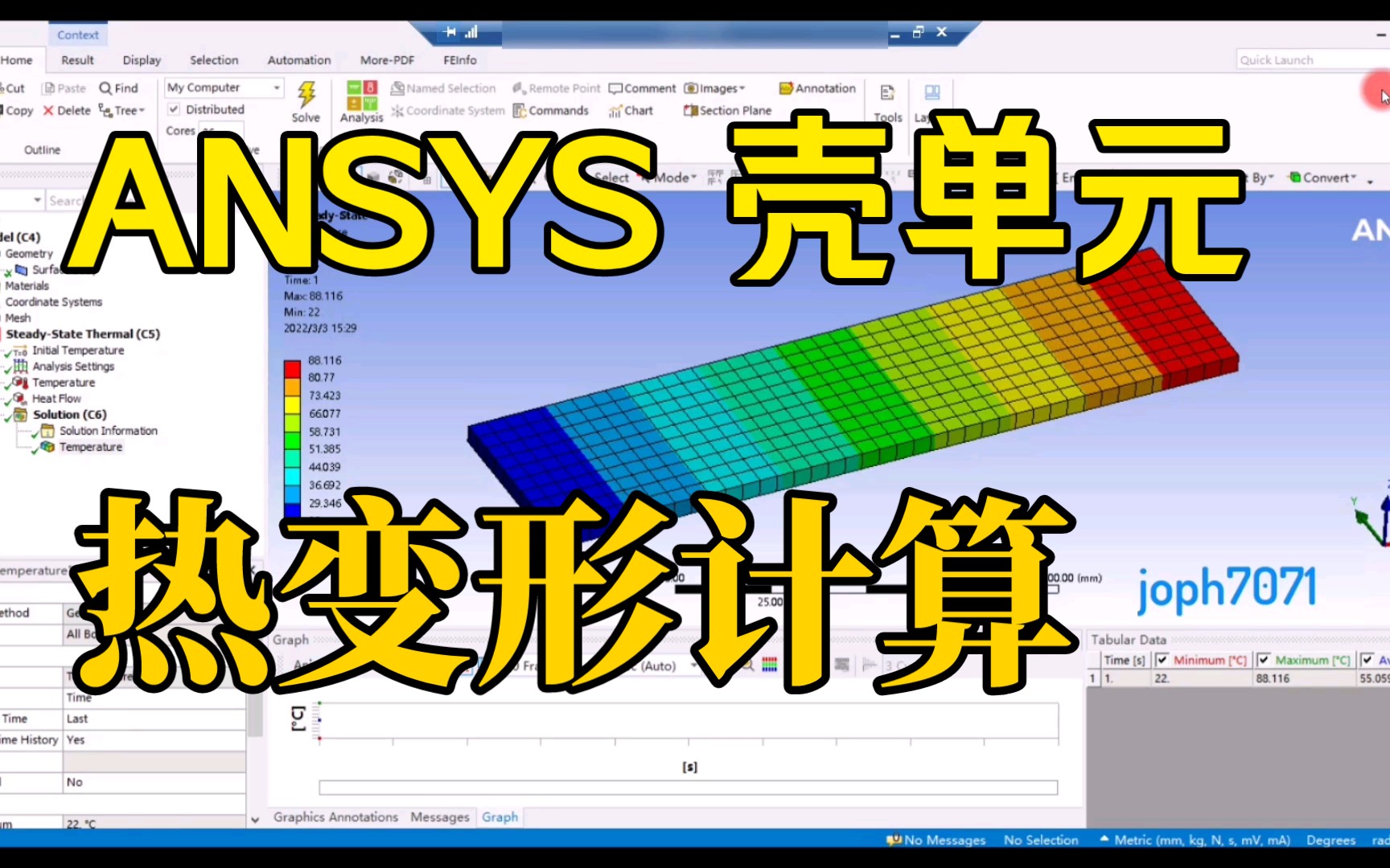 ANSYS Shell壳单元 热变形计算基本流程哔哩哔哩bilibili