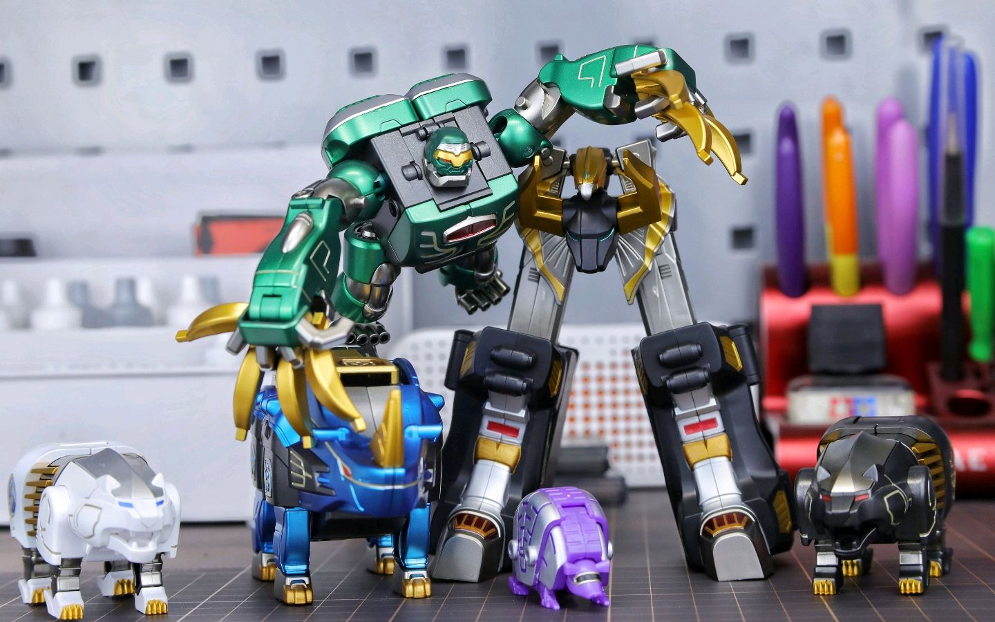 筋肉猛男!百兽战队食玩第二弹,牙吠力王参上!_哔哩哔哩_bilibili