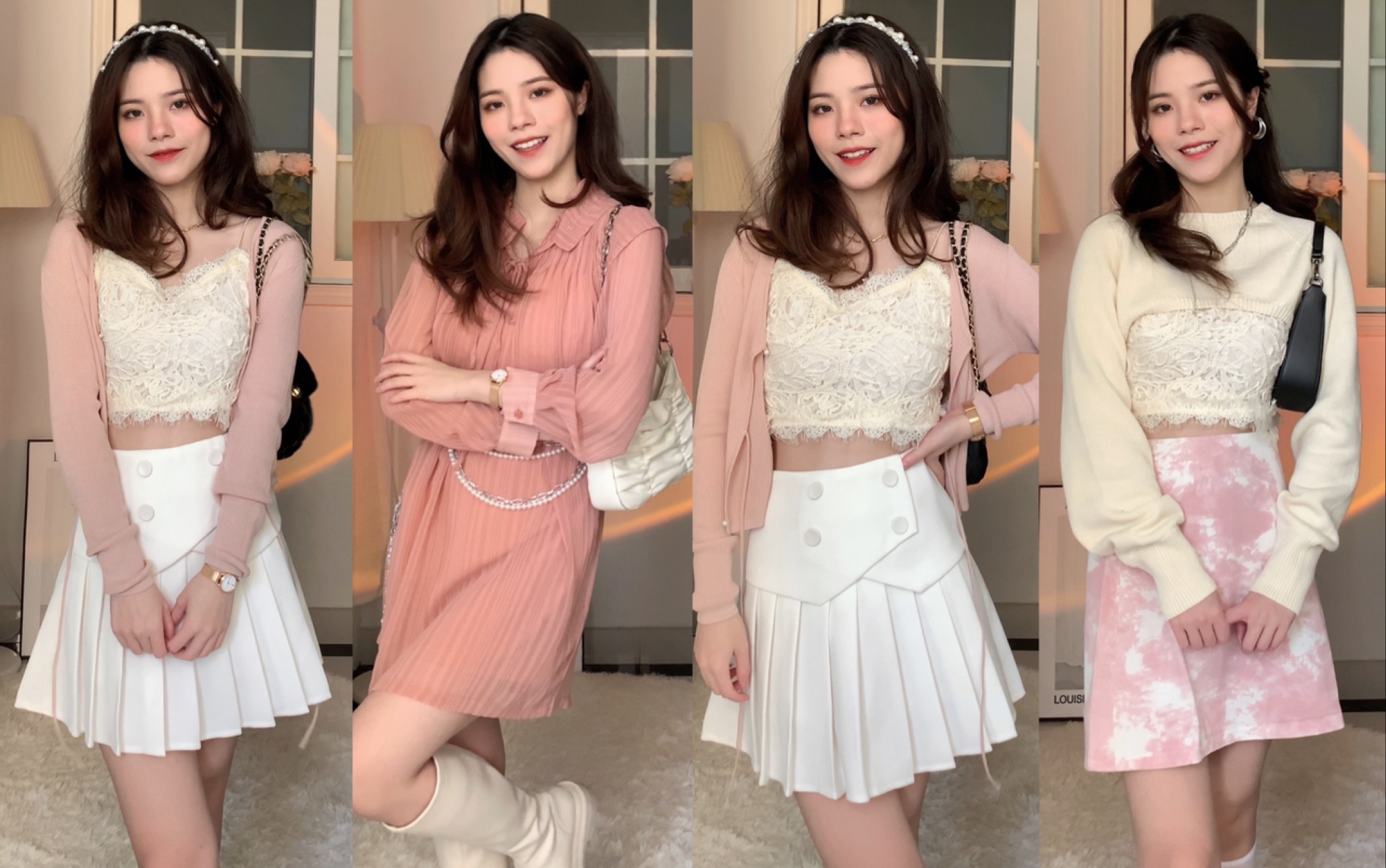 活动  158粉色系穿搭分享|3套look可甜可盐|狙击少女心