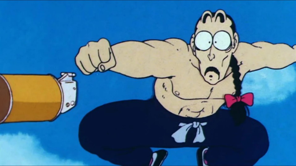 桃白白爬上卡林塔,喝超神水坐筋斗云,却还是被孙悟空打败