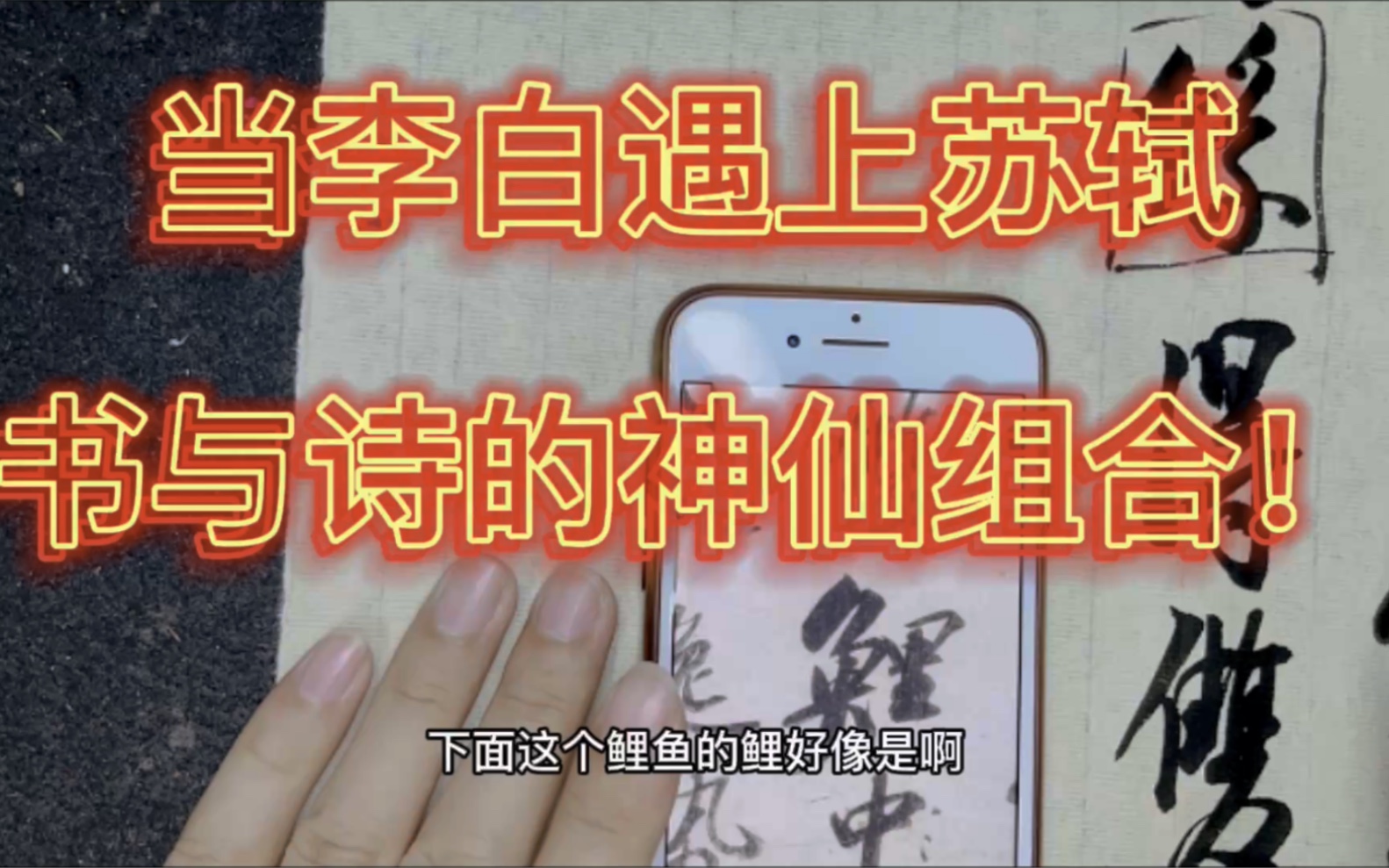 当李白遇上苏东坡,诗与书的完美结合,神气飘飘,清新脱俗哔哩哔哩bilibili