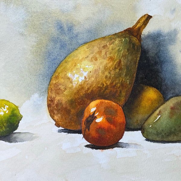 静物画 水彩】临摹简忠威《看示范学水彩》静物1_哔哩哔哩_bilibili