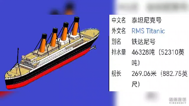 泰坦尼克号(英国邮轮、1912年从英国驶向美国纽约途中不幸撞击冰山后沉没于海洋中).哔哩哔哩bilibili