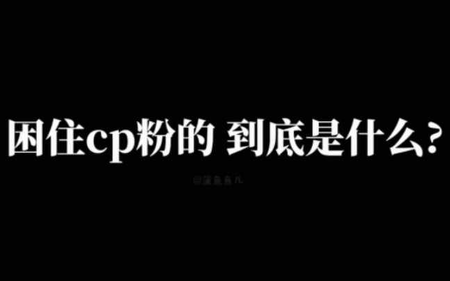 困住cp粉的到底是什么? 是......哔哩哔哩bilibili