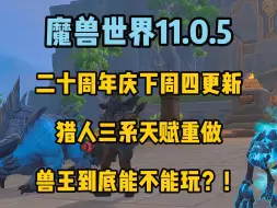 Download Video: 魔兽世界11.05猎人三系天赋重做，兽王到底能不能玩？