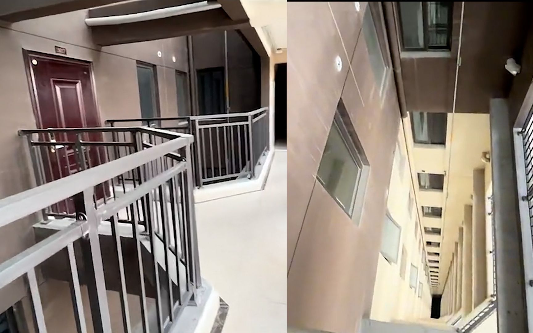 男子晒高层楼盘的奇葩设计,连廊连到家门口,往下望心头瞬间一紧