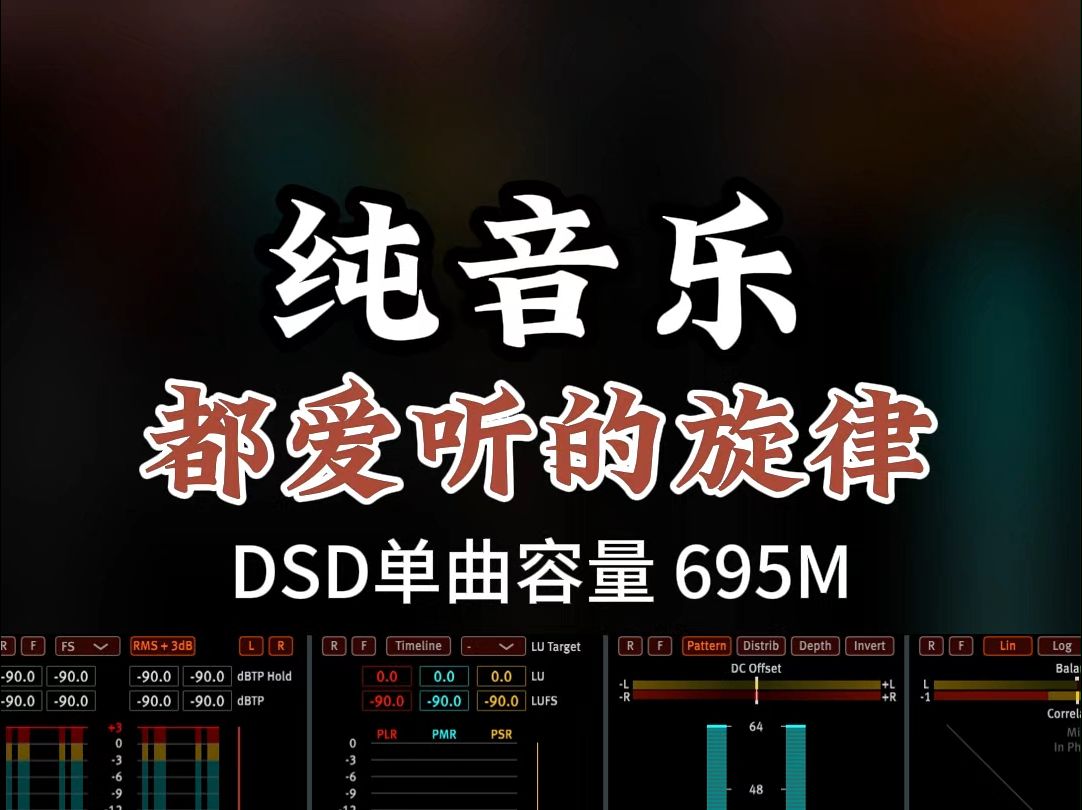 精品纯音乐,都爱这个旋律,好听!DSD完整版695M,百万调音师专业录音棚制作,顶级hifi无损音质哔哩哔哩bilibili